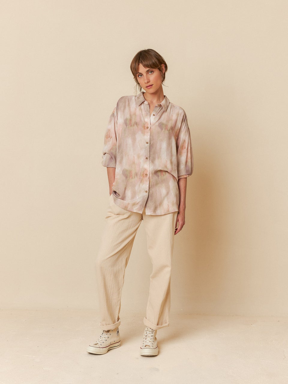 Indi & cold CAMISA OVERSIZE BOYFRIEND Rebajas top