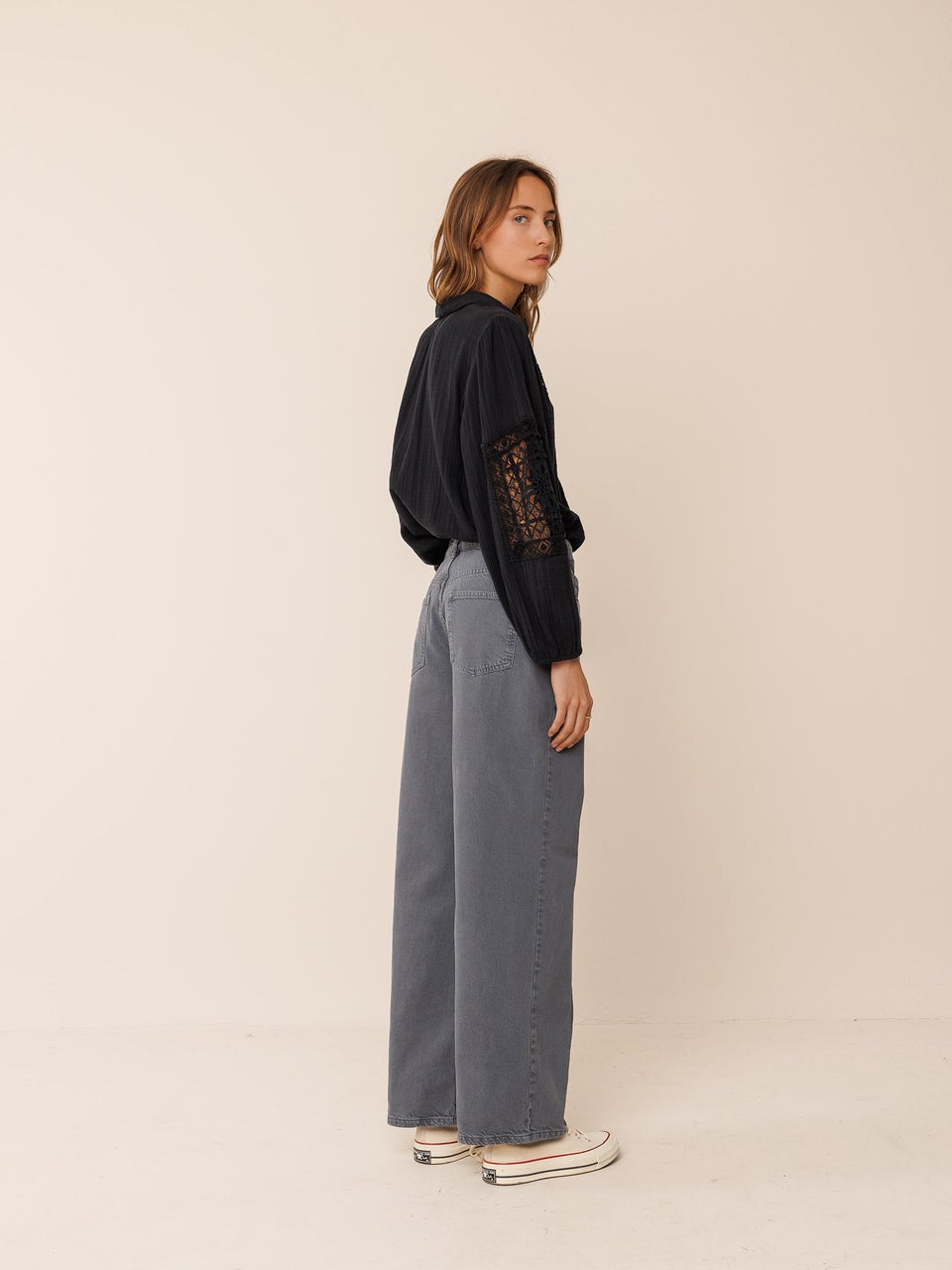 Indi & cold PANTALÓN SARGA WIDE LEG Precio de fábrica