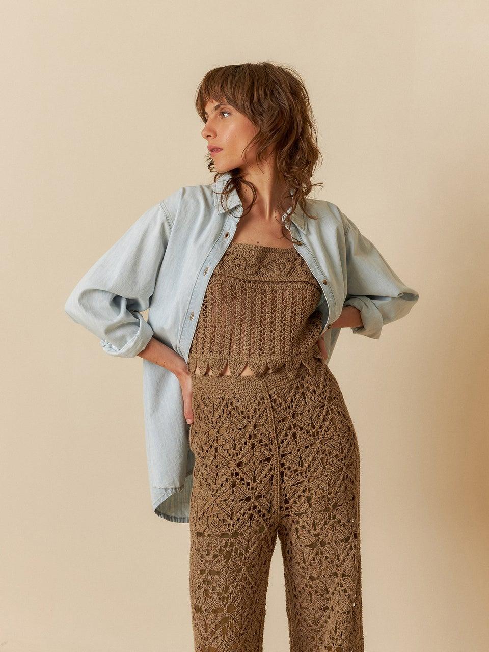 Indi & cold PANTALÓN CULOTTE CROCHET Outlet