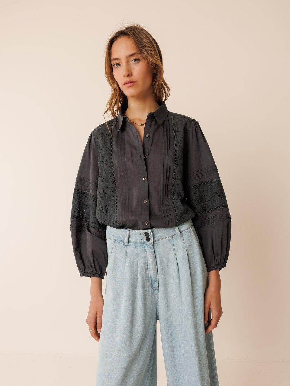 Indi & cold CAMISA VOILE BORDADA Gran oferta