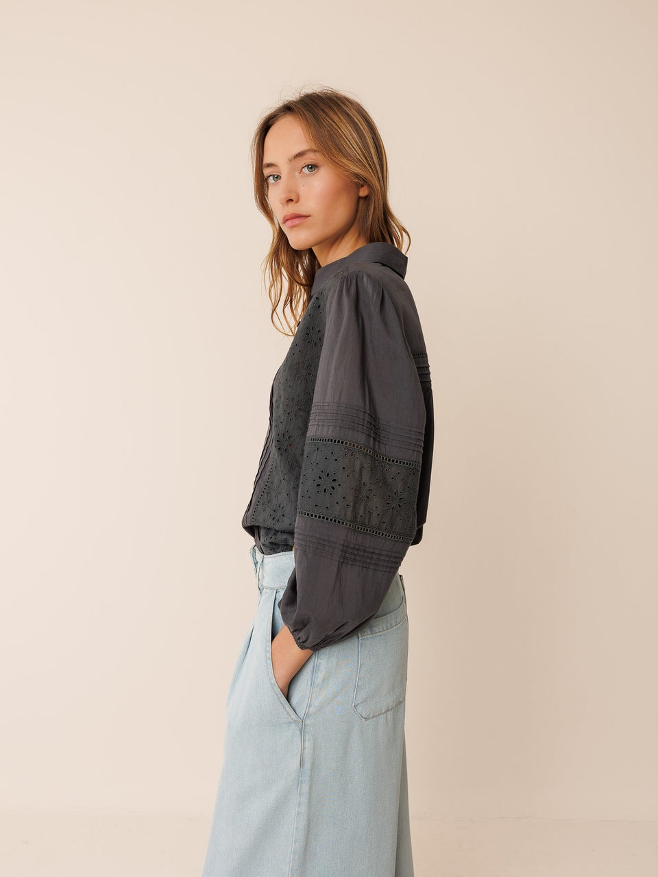 Indi & cold CAMISA VOILE BORDADA Gran oferta