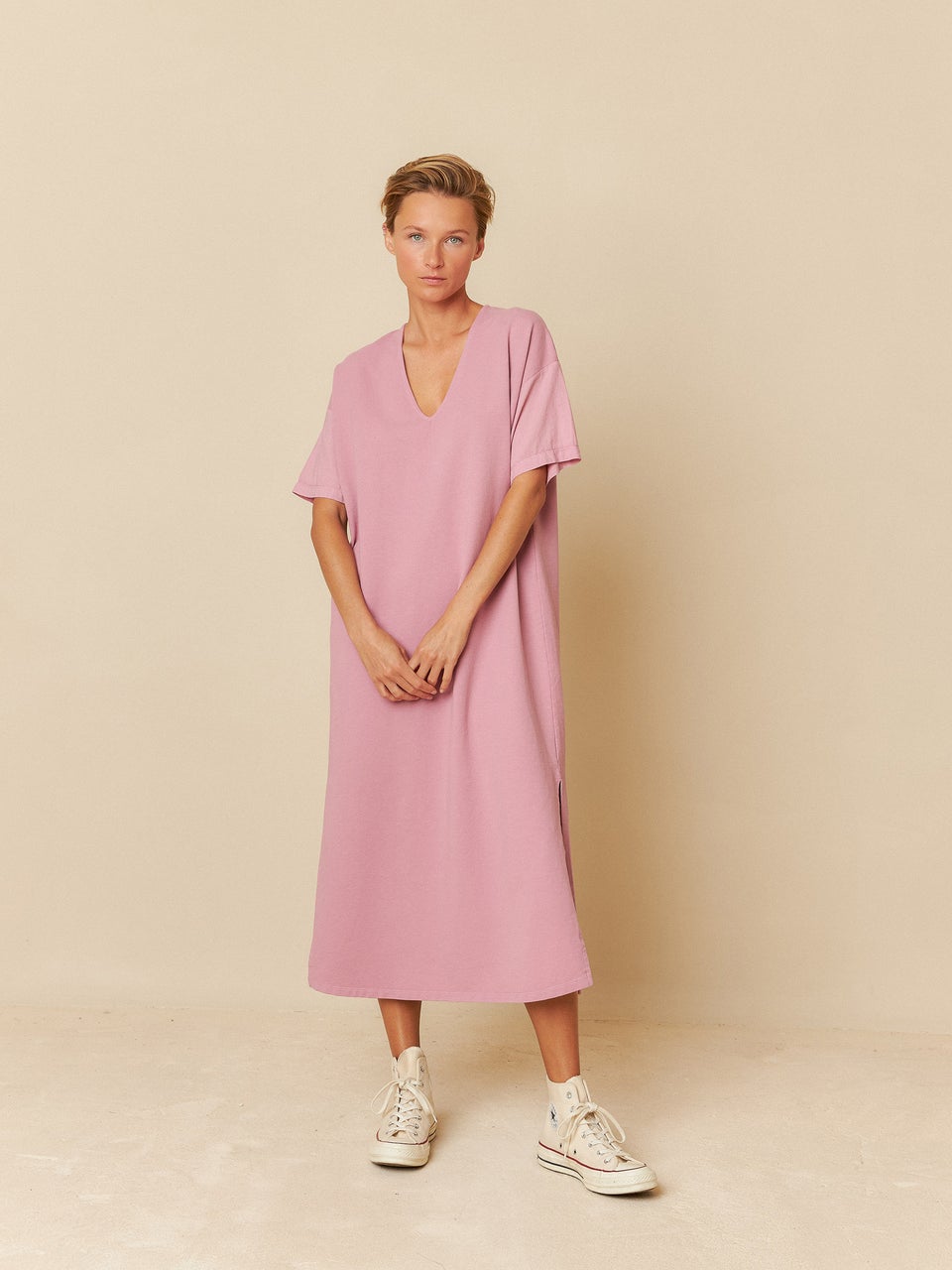 Indi & cold VESTIDO FELPA ABERTURAS Descuento