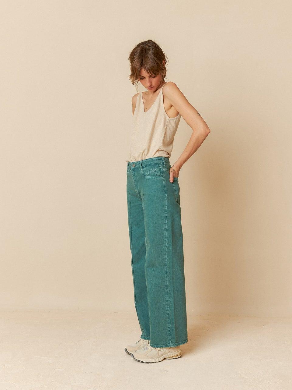 Indi & cold PANTALÓN SARGA WIDE LEG Tienda