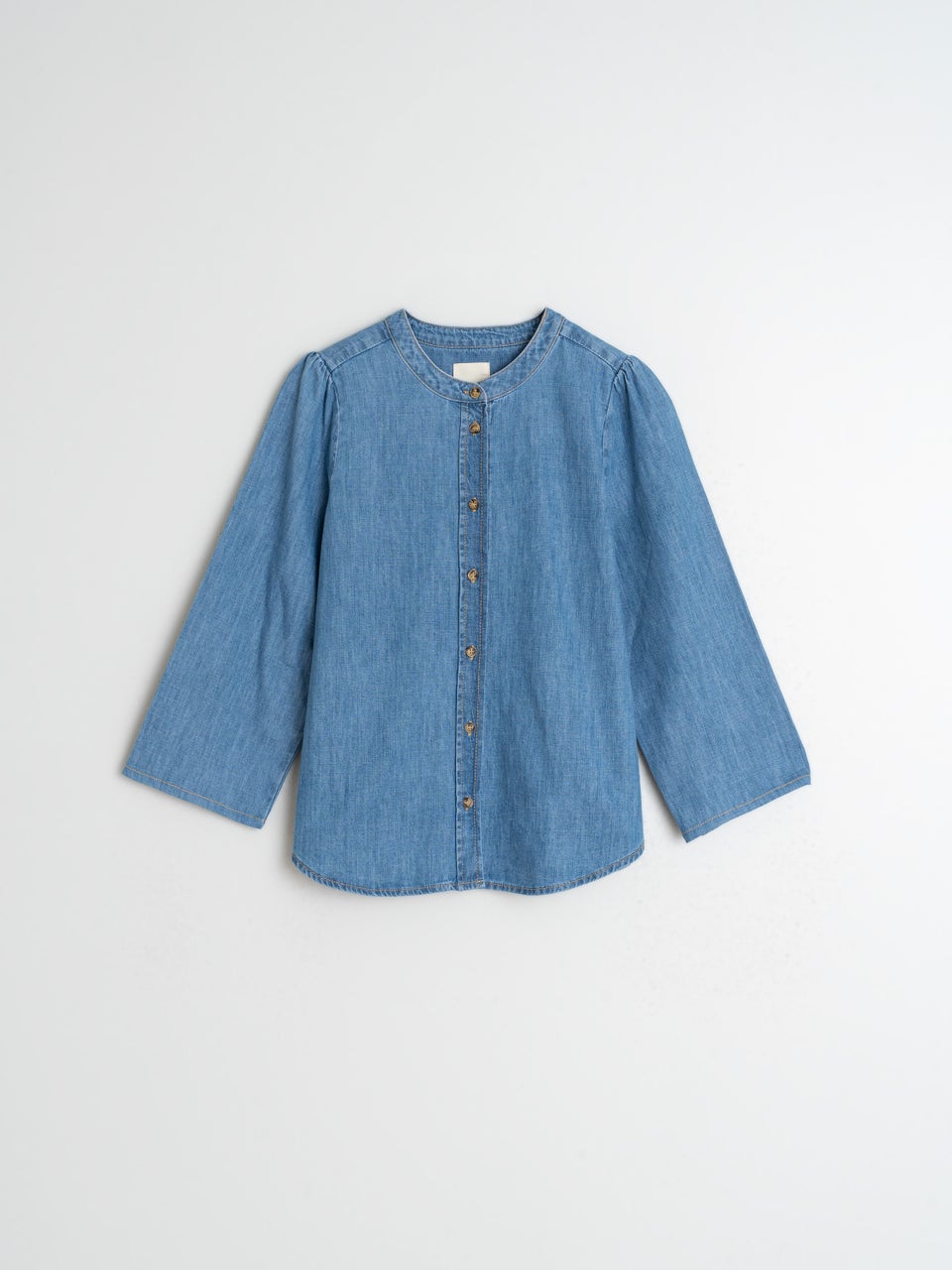 Indi & cold CAMISA DENIM CUELLO MAO Rebajas top