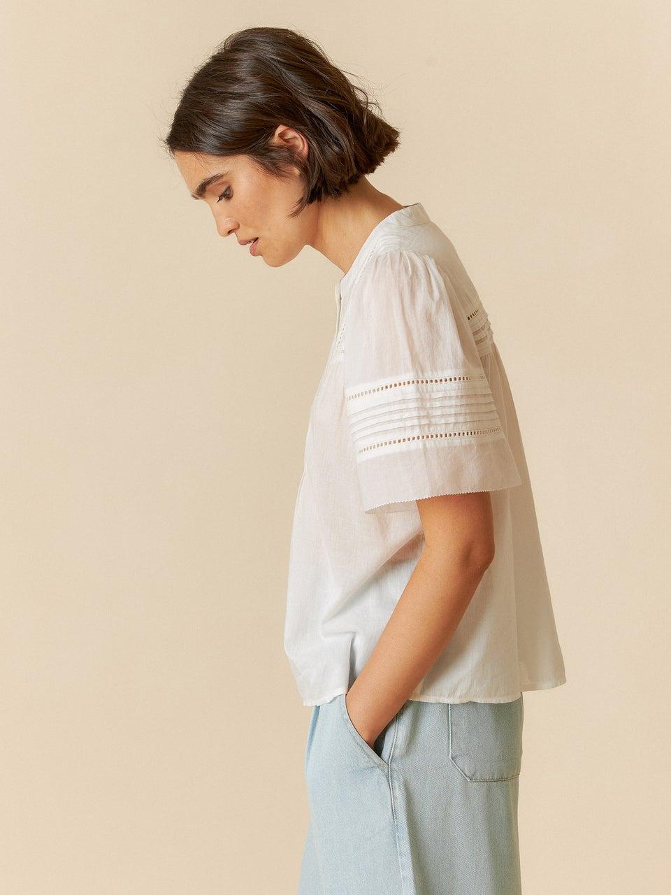 Indi & cold BLUSA VOILE BORDADA Oferta especial de fábrica