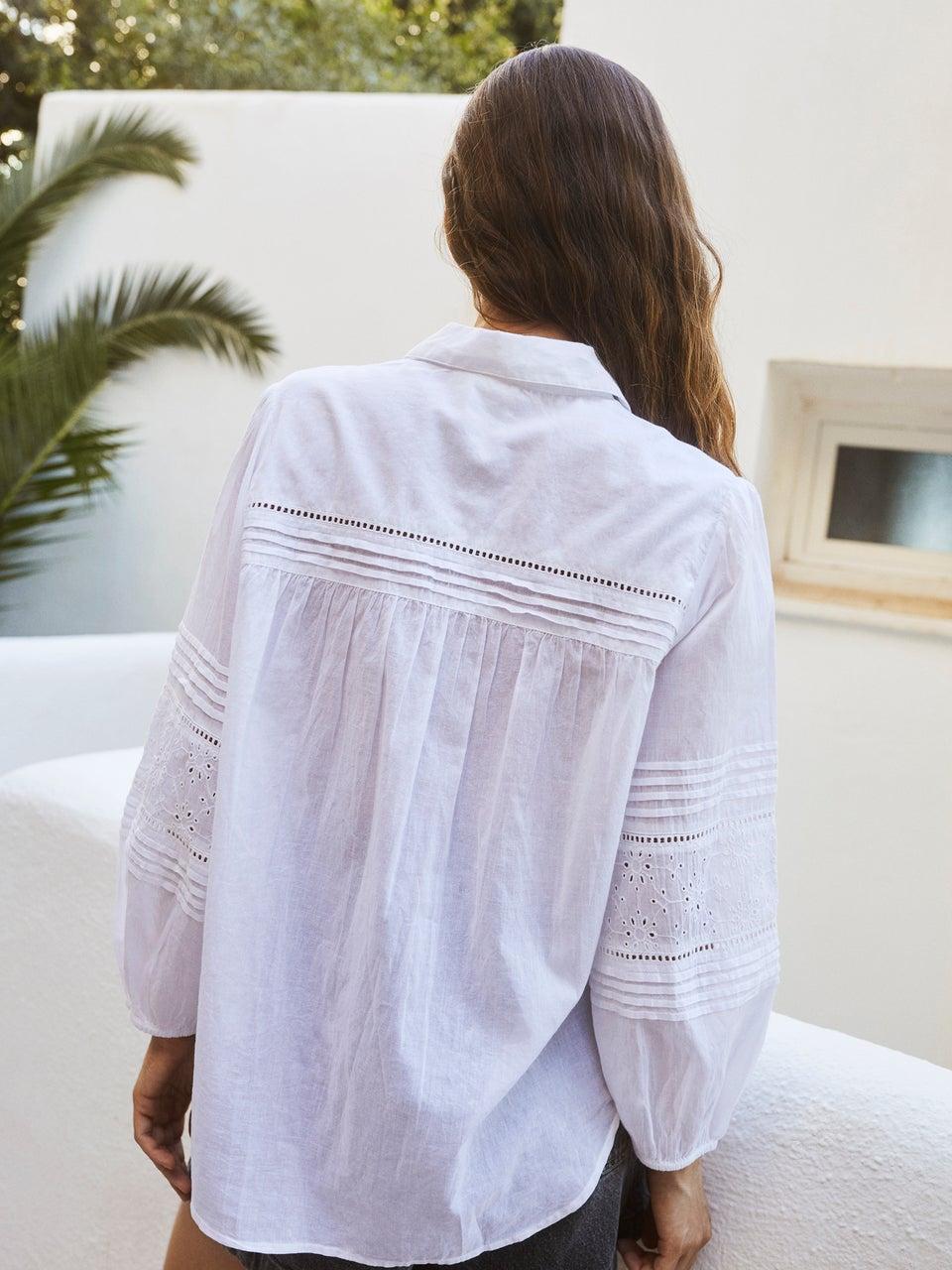 Indi & cold CAMISA VOILE BORDADA Ahorra y exporta