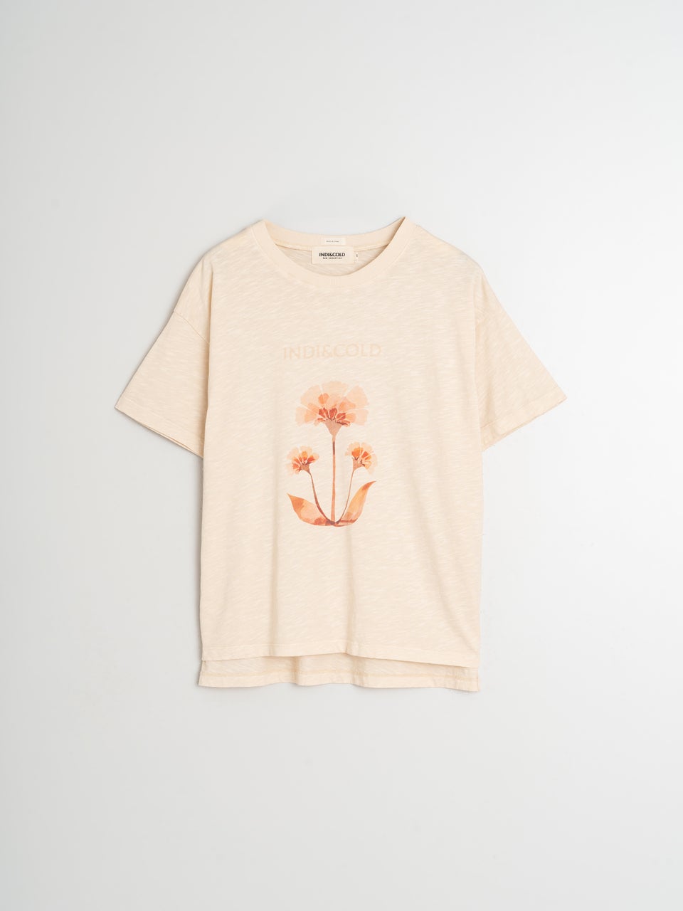 Indi & cold CAMISETA FLOR ALGODÓN Descuentos del mes