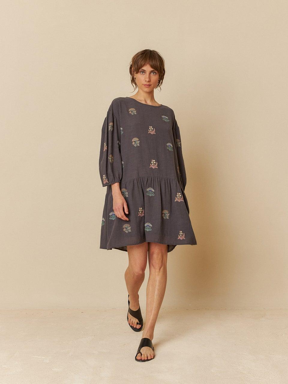Indi & cold VESTIDO BORDADO MULTICOLOR Ofertas especiales