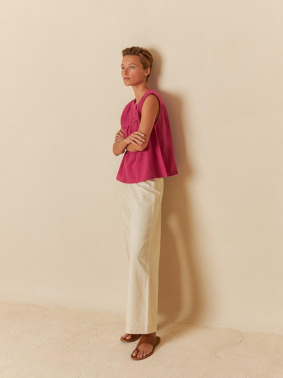 Indi & cold PANTALÓN CROP GABARDINA