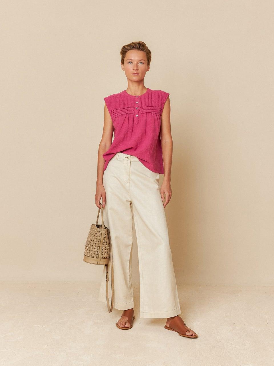 Indi & cold PANTALÓN CROP GABARDINA Grandes ahorros