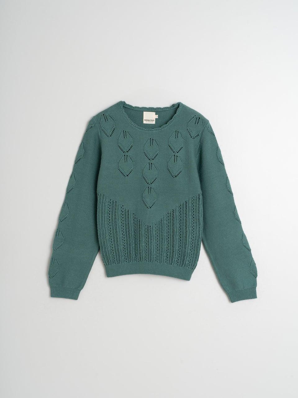 Indi & cold JERSEY EFECTO CROCHET Venta caliente