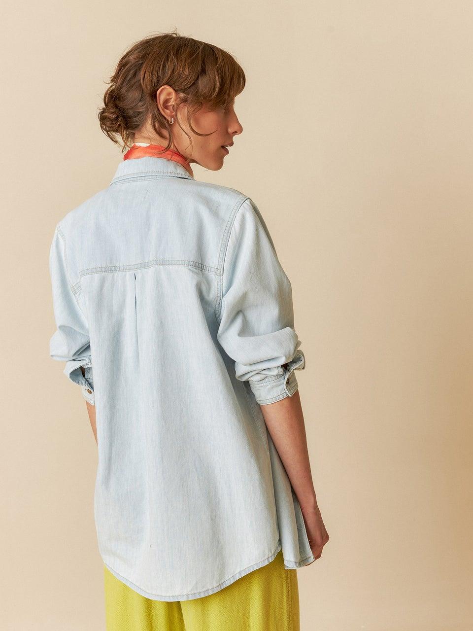 Indi & cold SOBRECAMISA DENIM MASCULINA En oferta