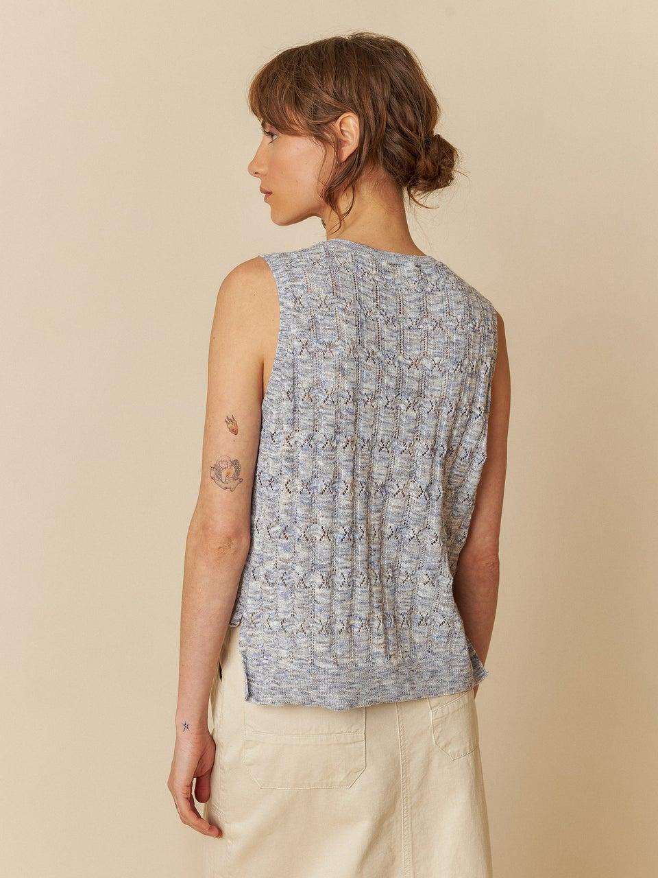 Indi & cold CHALECO DE PUNTO POINTELLE Descuento
