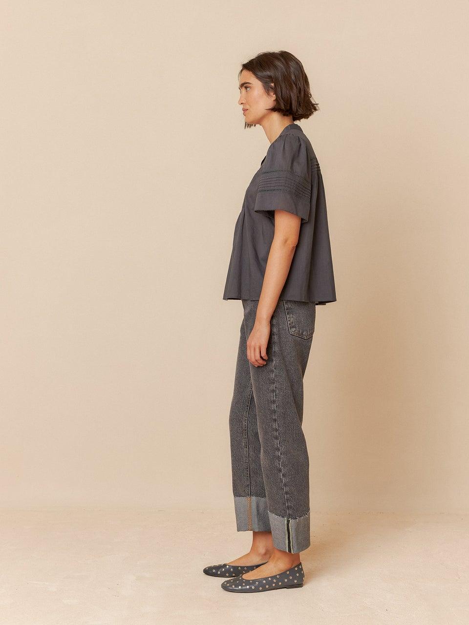 Indi & cold BLUSA VOILE BORDADA Rebajas top