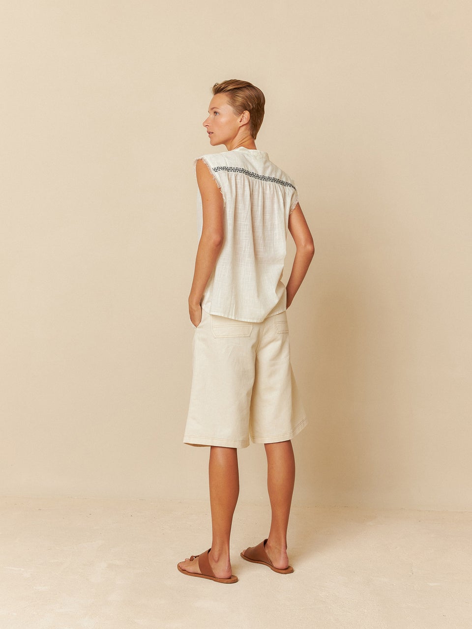 Indi & cold CAMISA BORDADOS PUNTO DE CRUZ Grandes descuentos