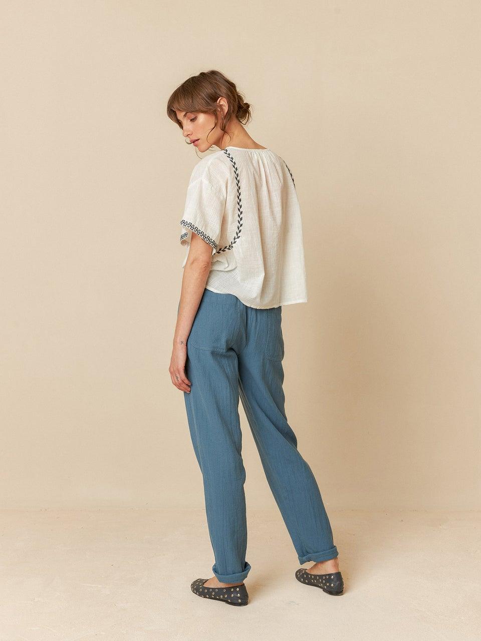 Indi & cold CAMISA TRAPECIO BORDADA Liquidación
