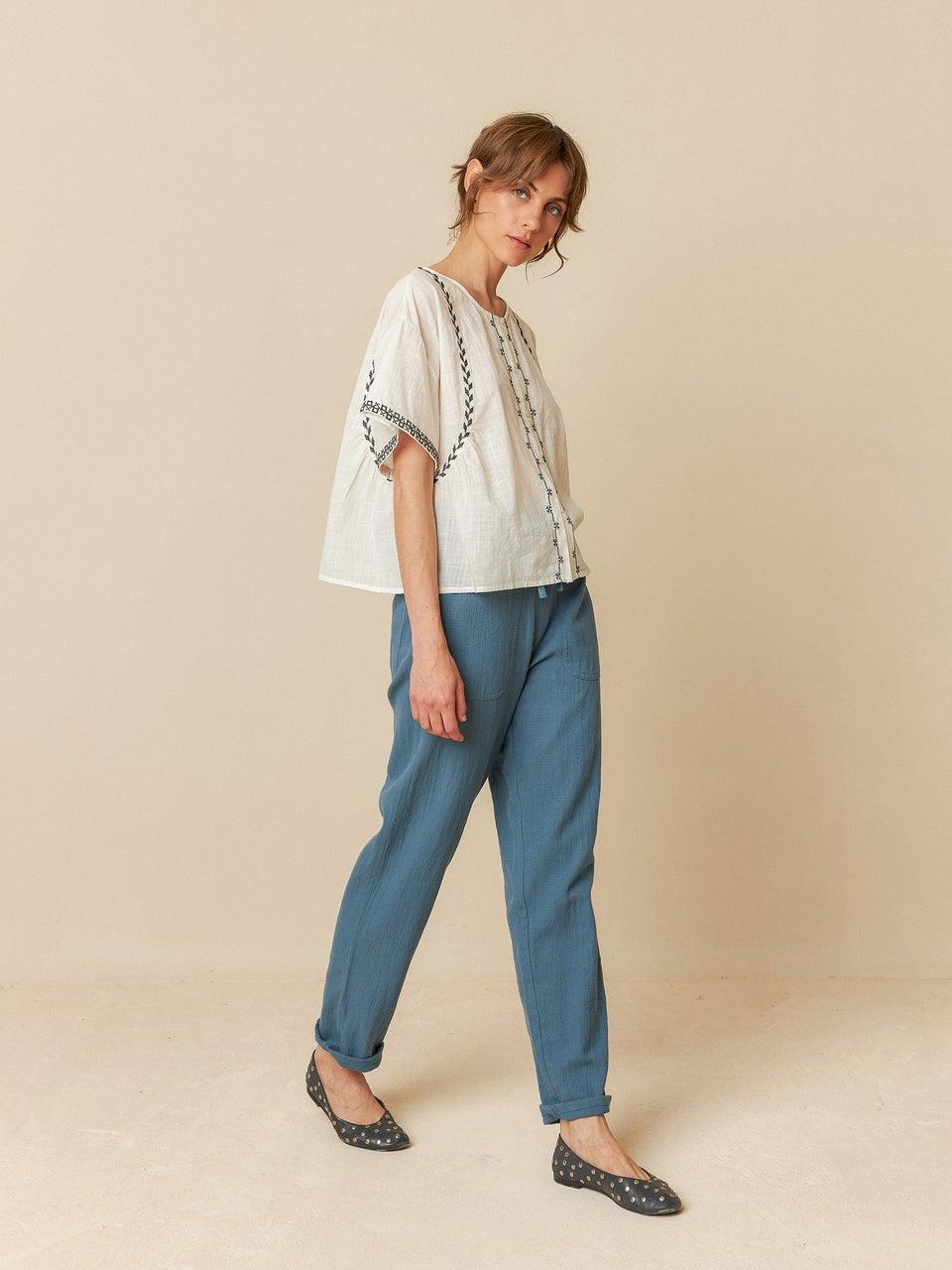Indi & cold CAMISA TRAPECIO BORDADA Liquidación