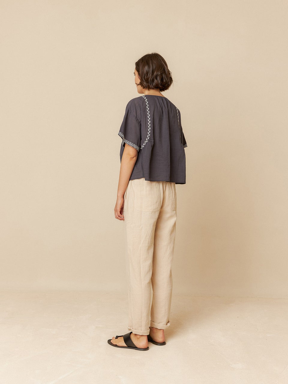 Indi & cold CAMISA TRAPECIO BORDADA Envío internacional gratuito