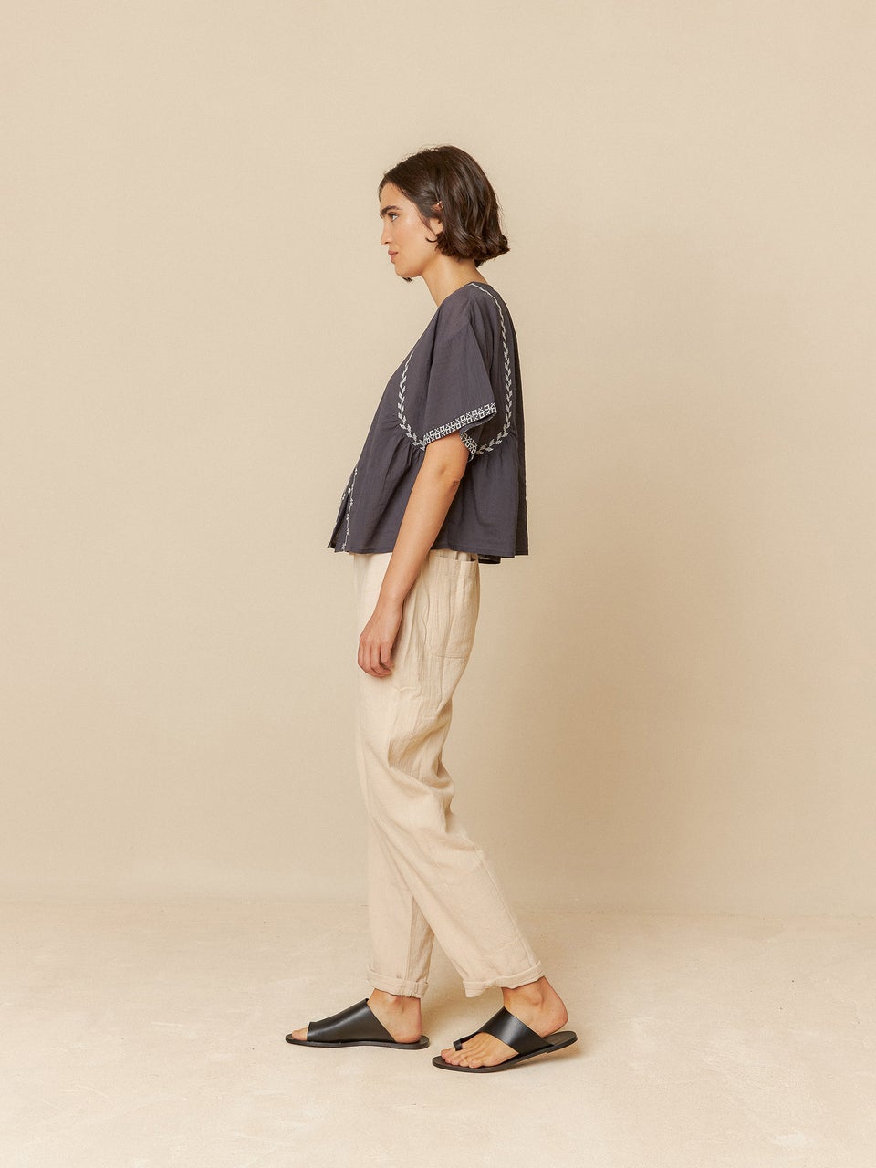 Indi & cold CAMISA TRAPECIO BORDADA Envío internacional gratuito