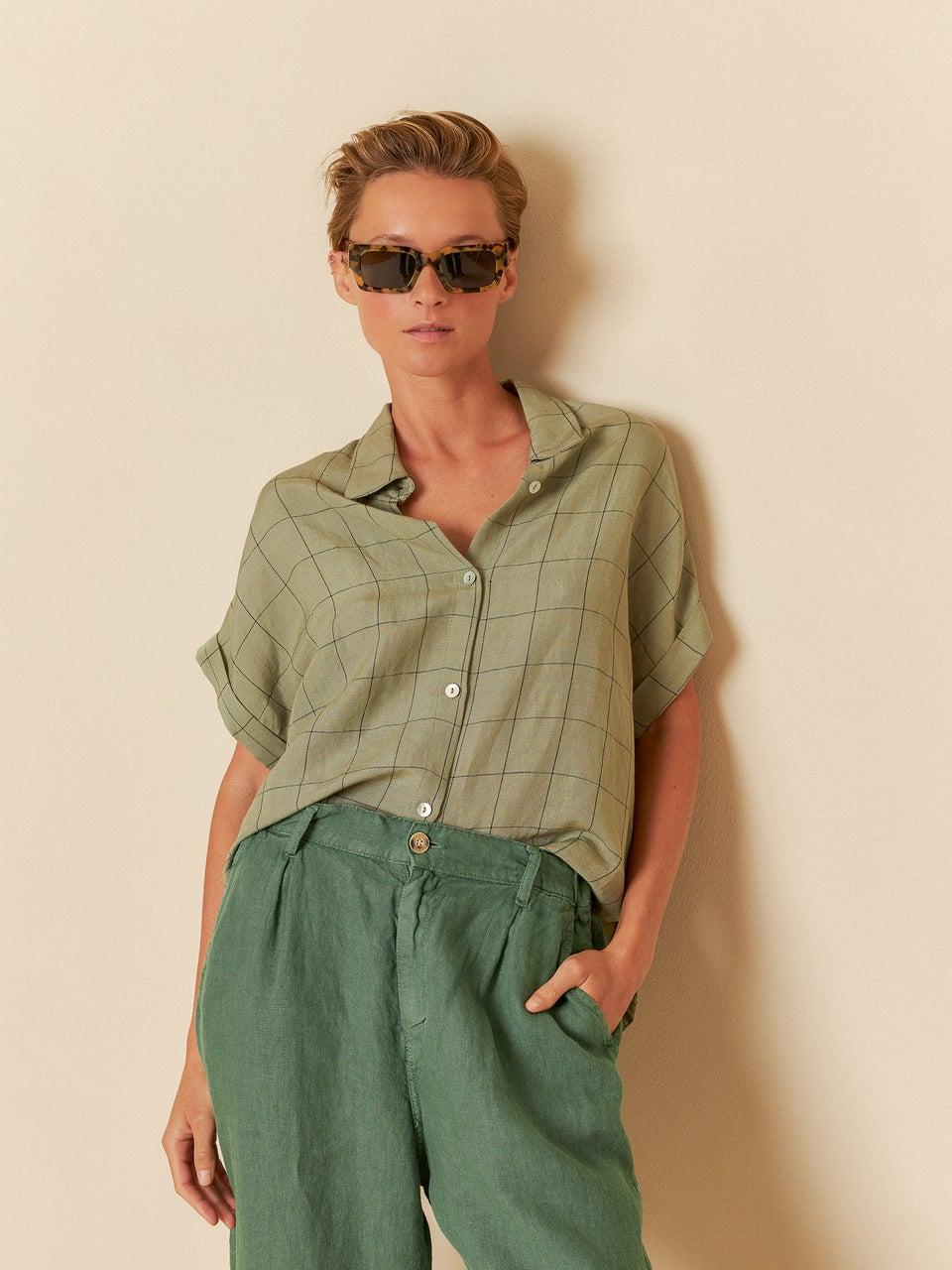 Indi & cold CAMISA CUADRO VENTANA Precios de Black Friday