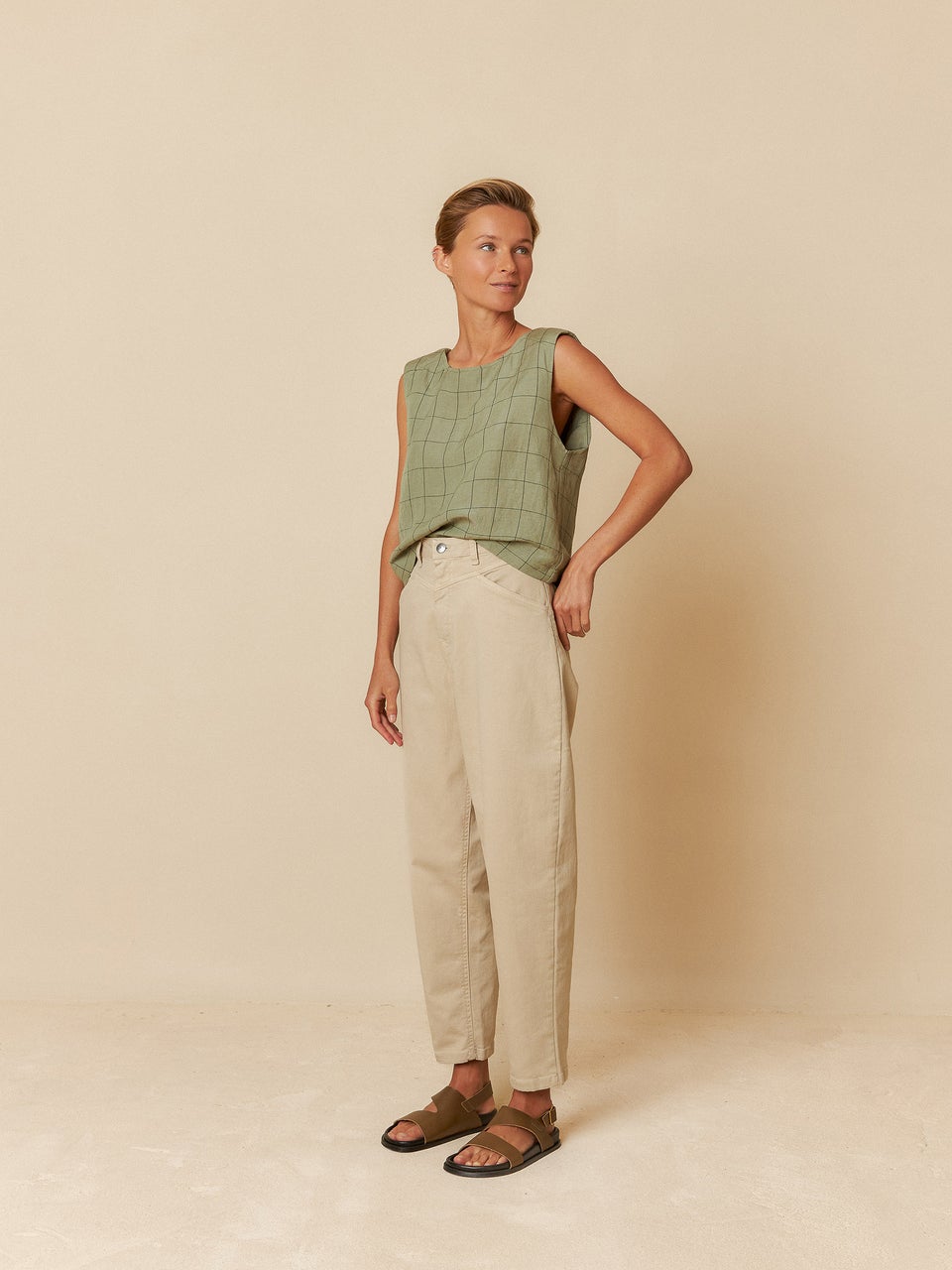 Indi & cold CROP TOP CUADRO VENTANA En oferta