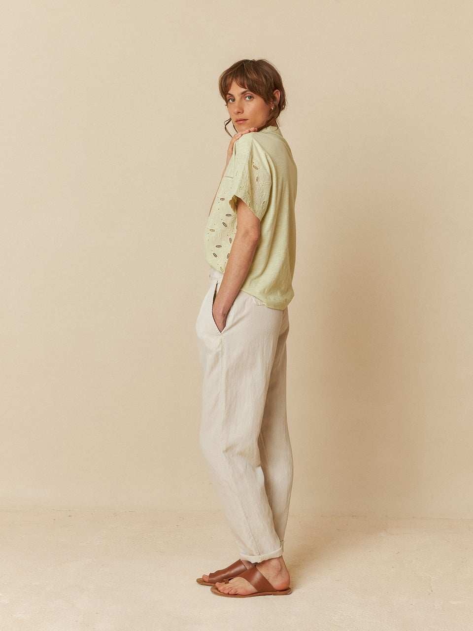 Indi & cold CAMISA COMBINADA BORDADOS Libre de impuestos