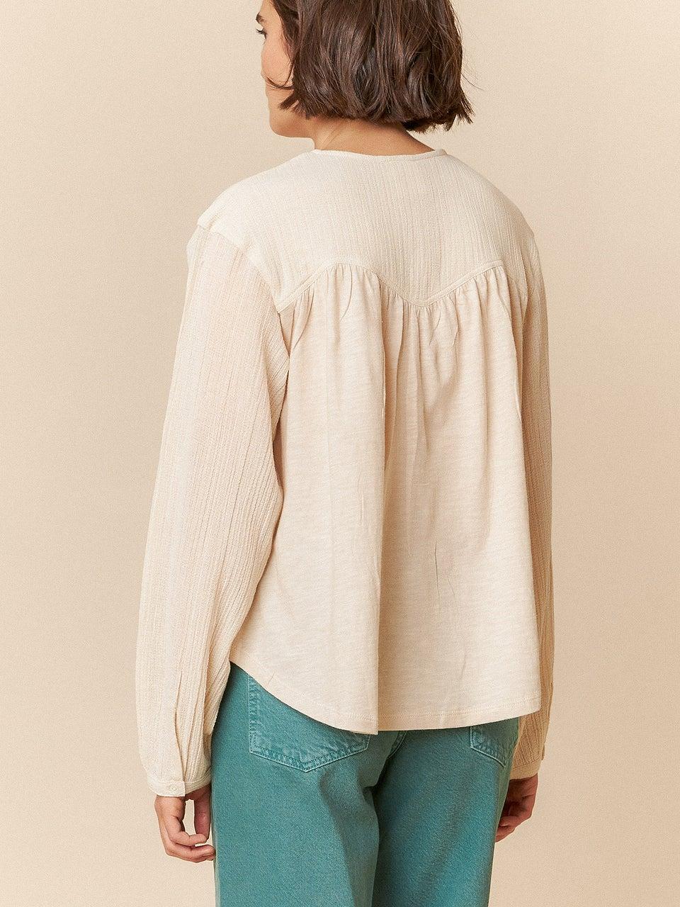 Indi & cold BLUSA BOMBINADA MANGAS Última moda