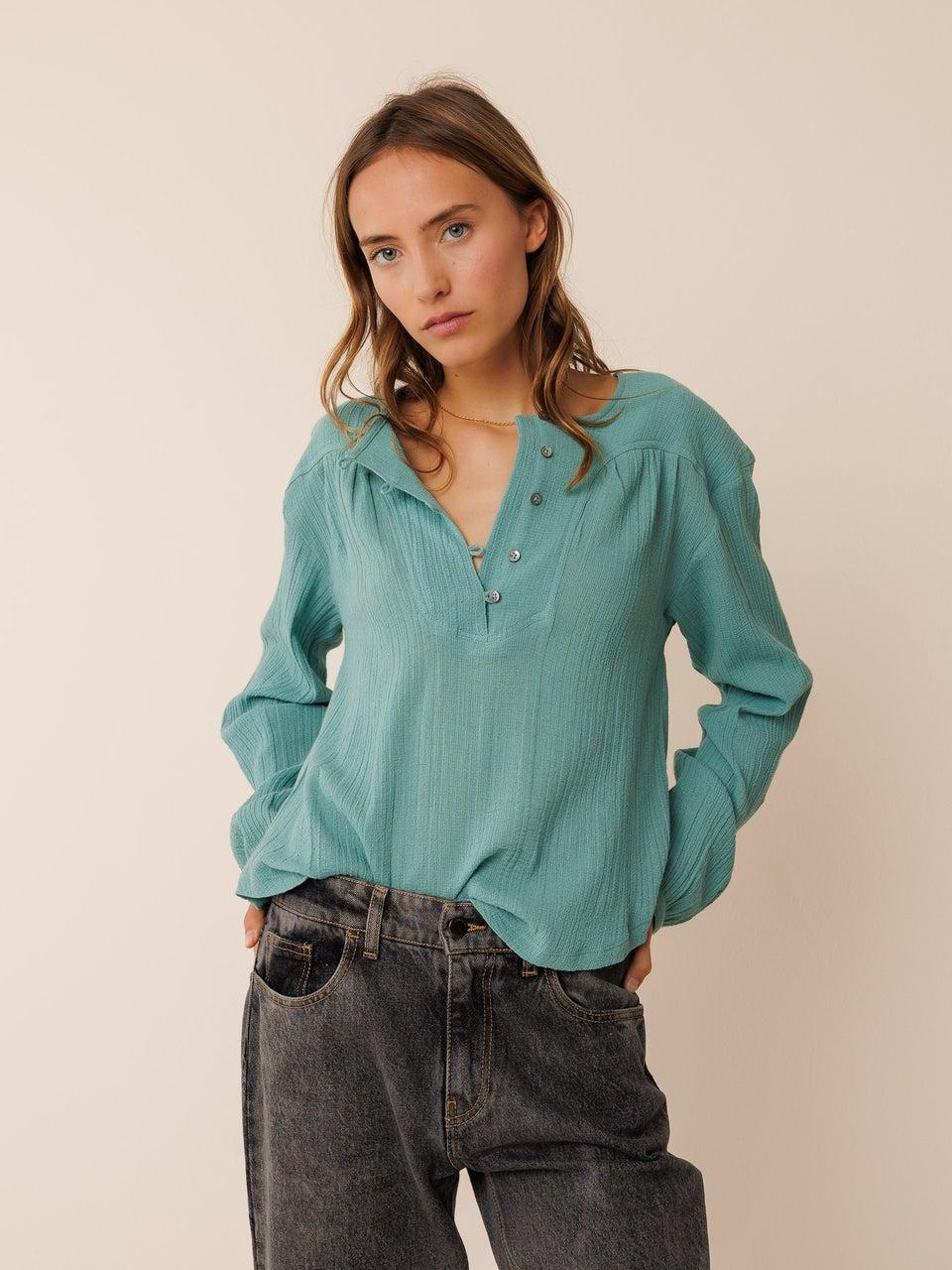 Indi & cold BLUSA BOMBINADA MANGAS