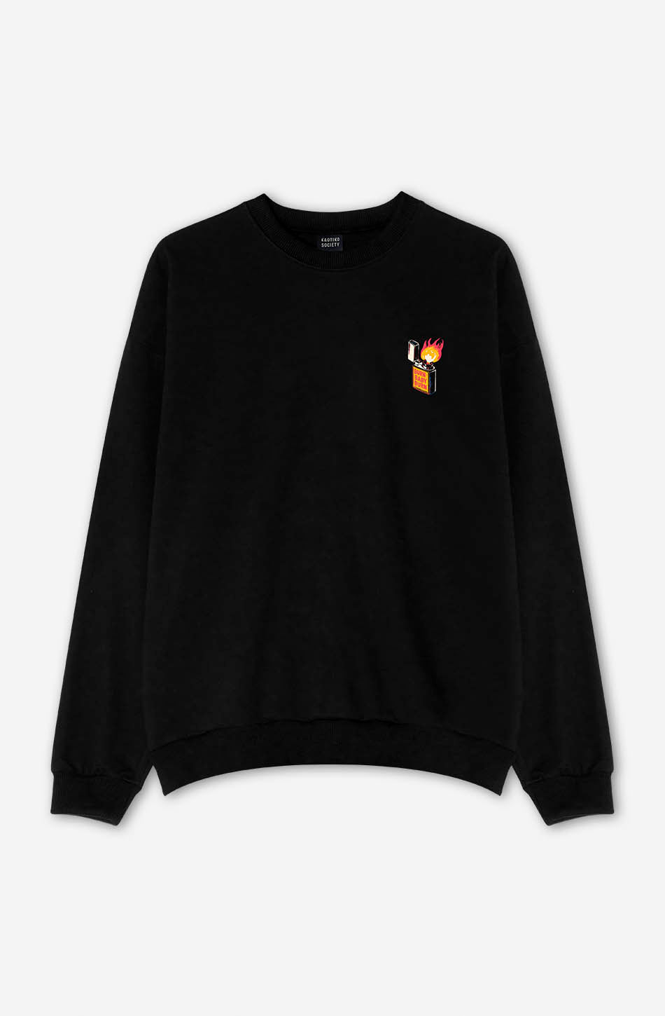 ﻿kaotiko Sudadera Washed Unknown Trip Black Promoción trimestral
