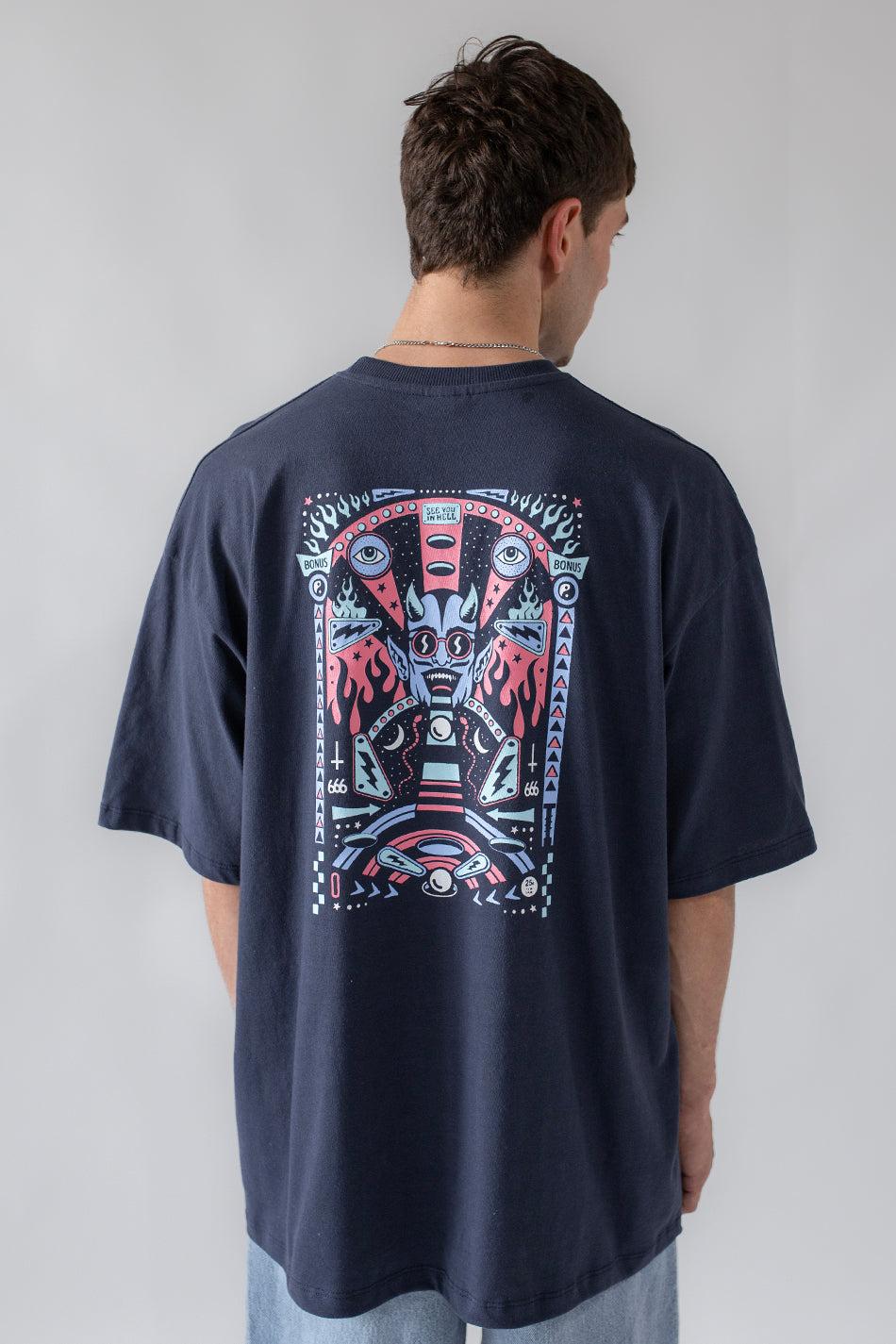 kaotiko Camiseta Pinball Navy Descuentos del mes