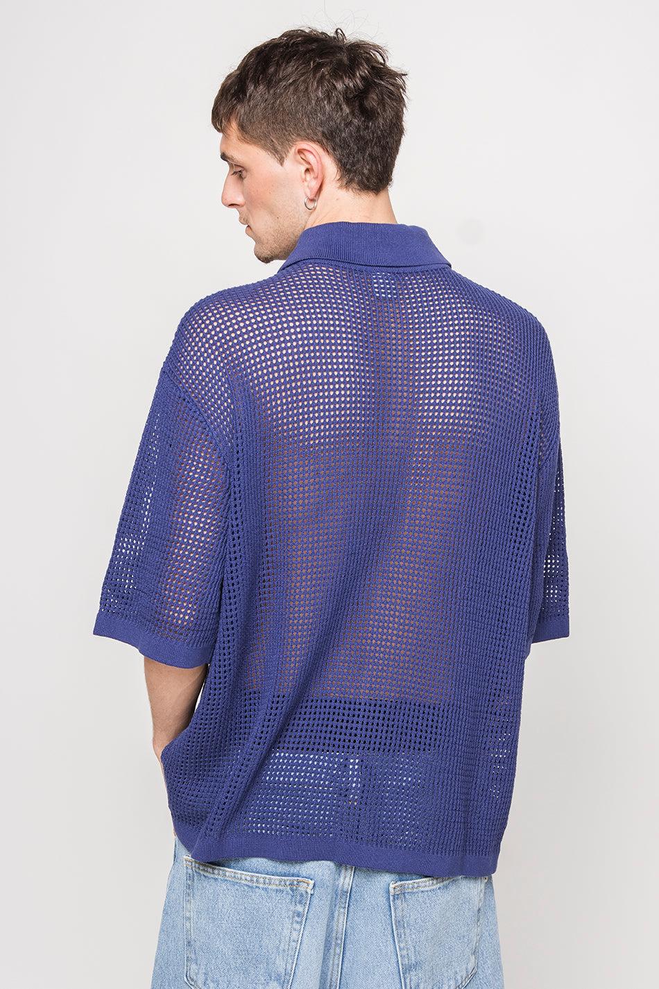 kaotiko Polo Crochet Water Navy Oferta exclusiva