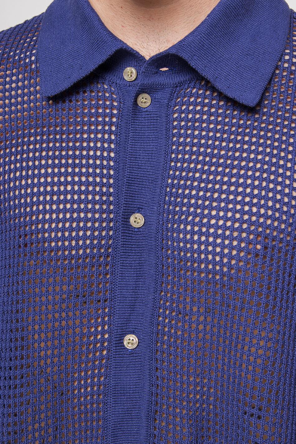 kaotiko Polo Crochet Water Navy Oferta exclusiva