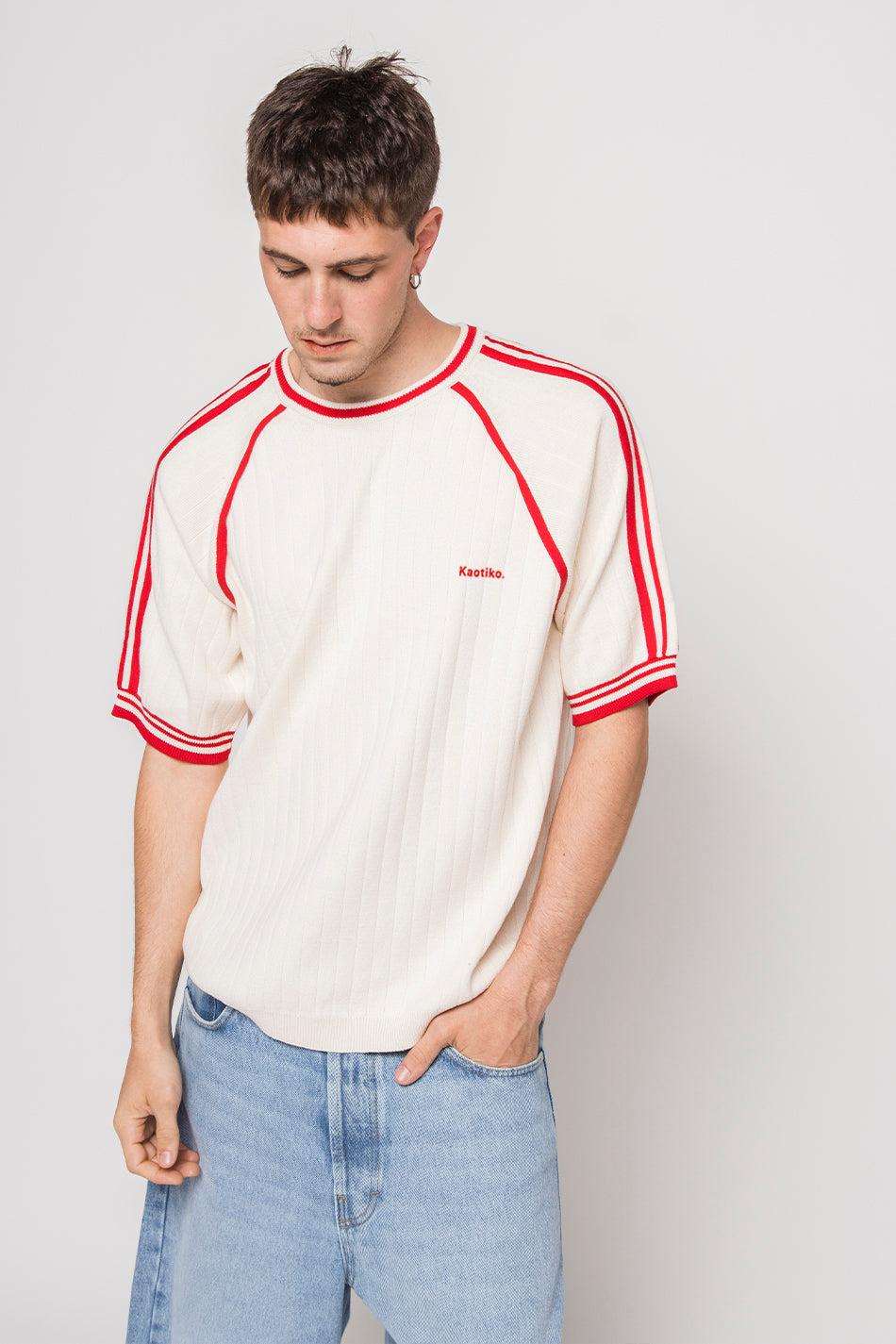 kaotiko Polo Vintage Ivory/ Red Última moda