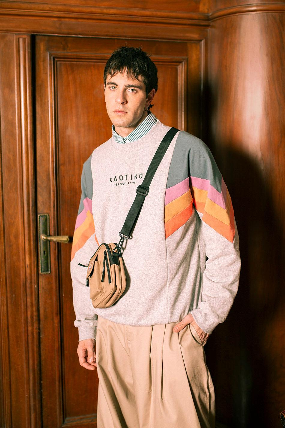 kaotiko Sudadera Seattle Gray / Board/ Orchid Ofertas