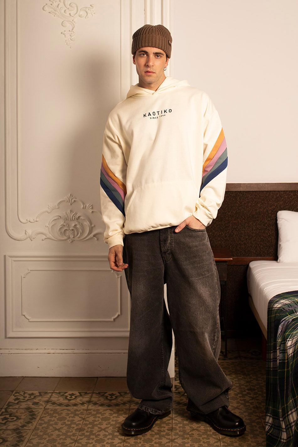 kaotiko Sudadera Walker Ivory / Orchid Rebajas baratas