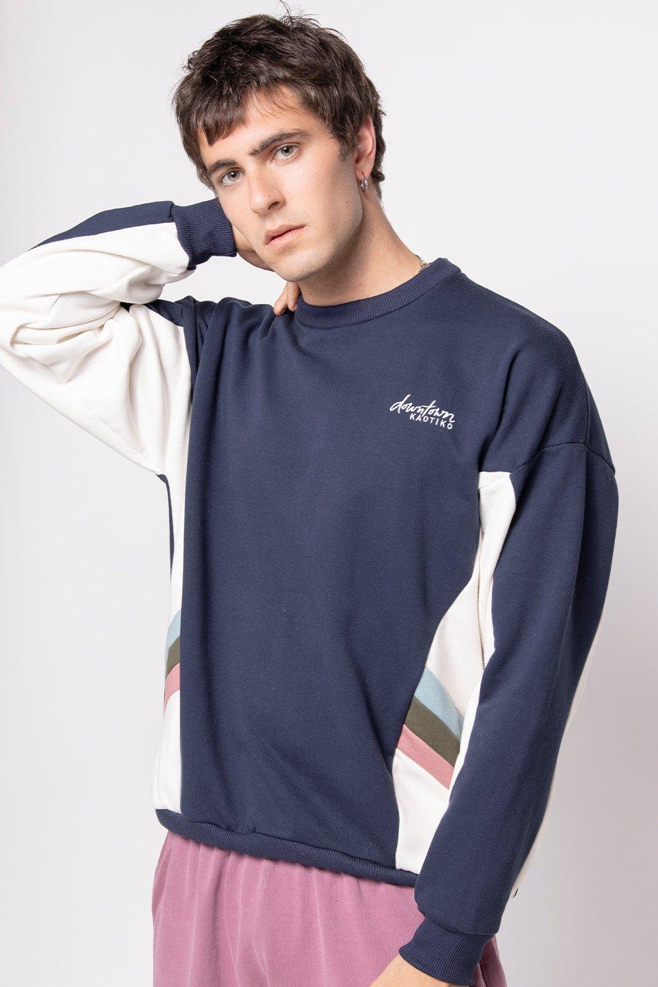 kaotiko Sudadera Munich Navy/ Ivory Ventas relámpago