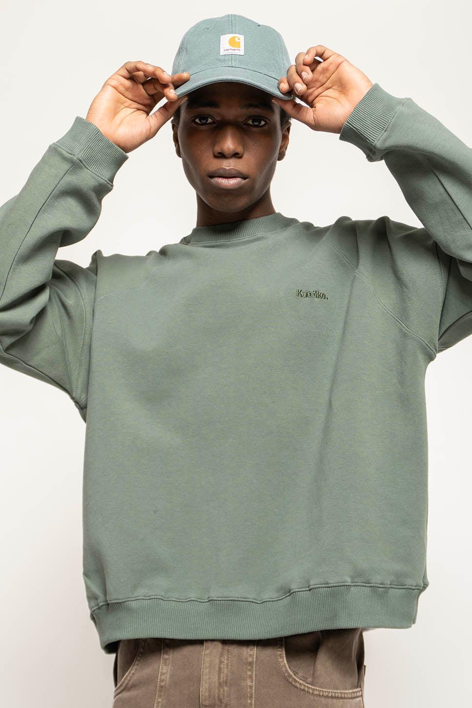 kaotiko Sudadera Dante Interlock Olive Rebajas online