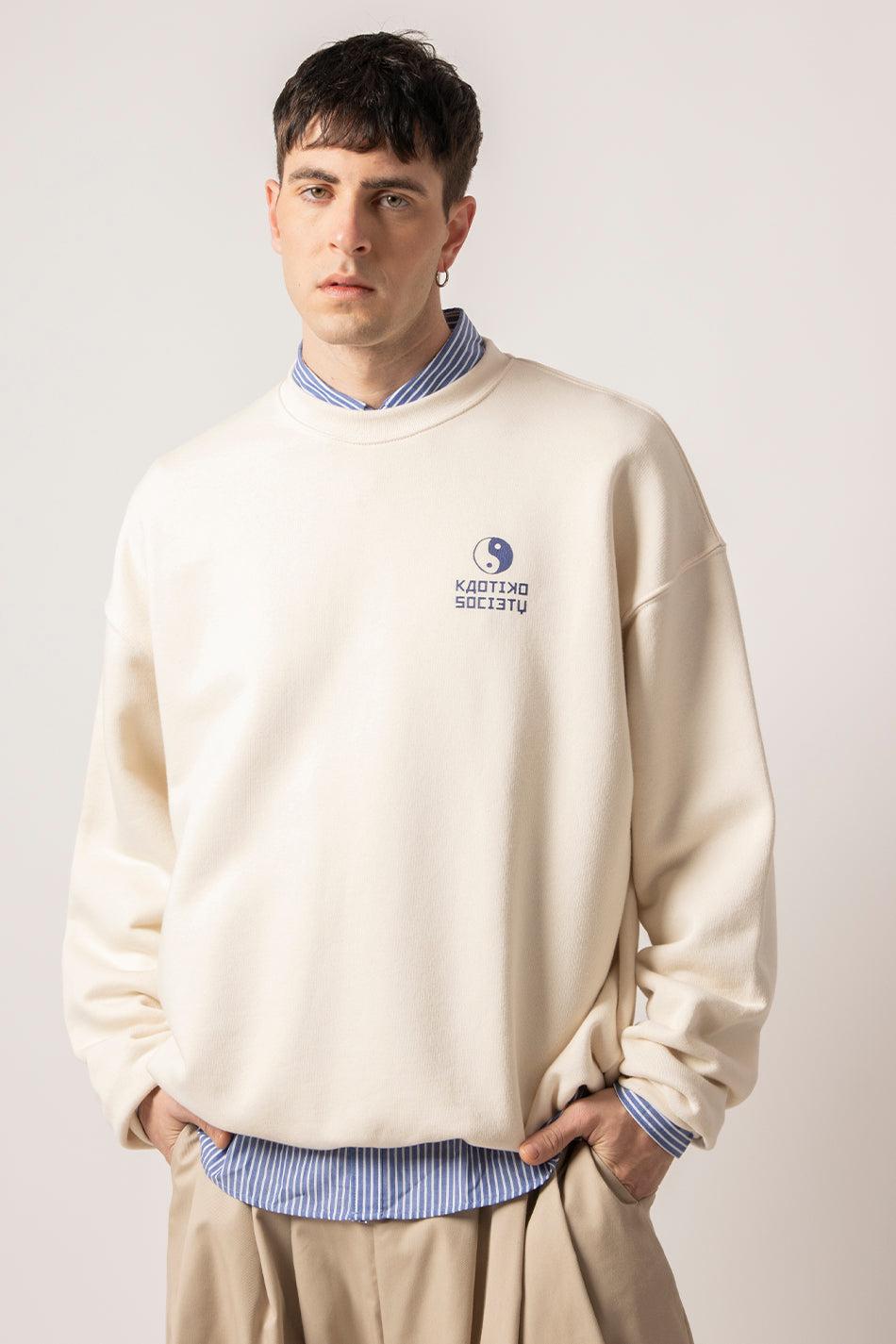 kaotiko Sudadera Yakisoba Lovers Organic Cotton Ivory Oferta especial de fábrica