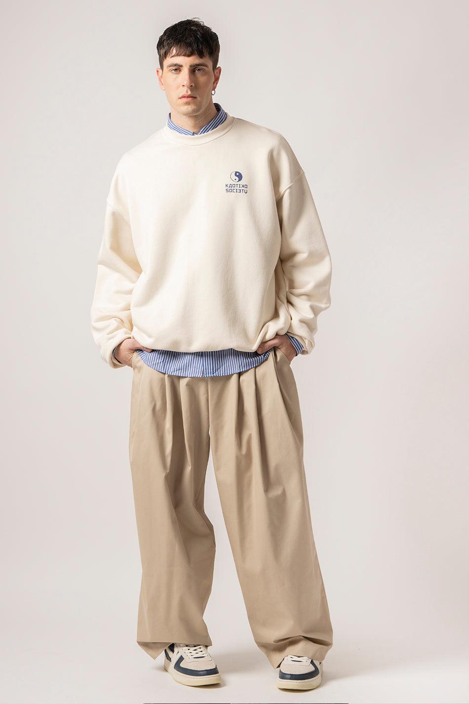 kaotiko Sudadera Yakisoba Lovers Organic Cotton Ivory Oferta especial de fábrica