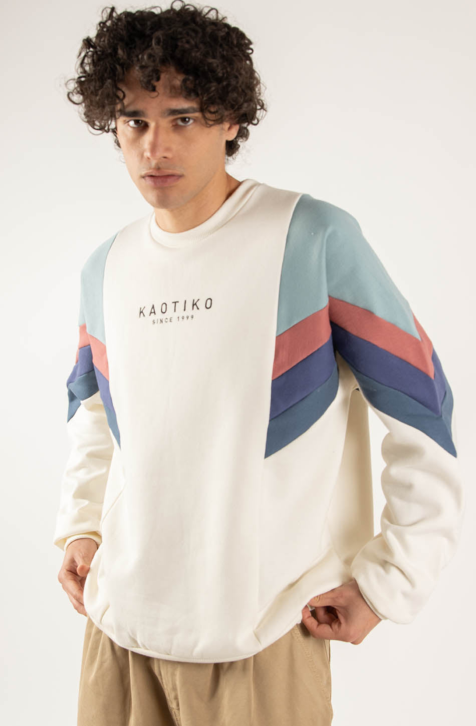 kaotiko Sudadera Seattle Ivory Superdescuento
