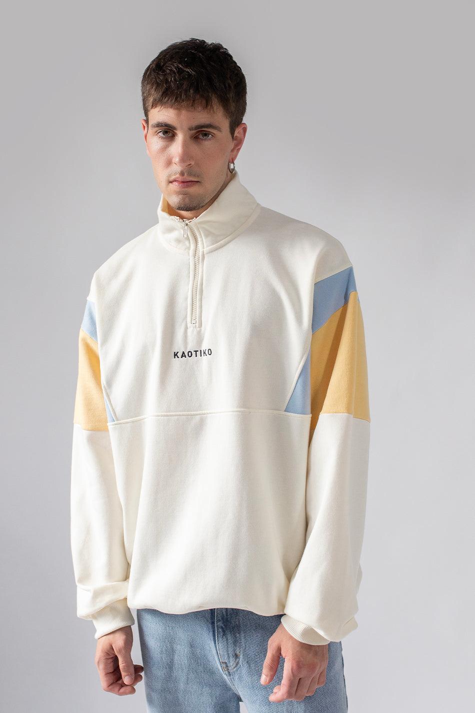 kaotiko Sudadera Arthur Ivory Sky Vanilla Grandes descuentos