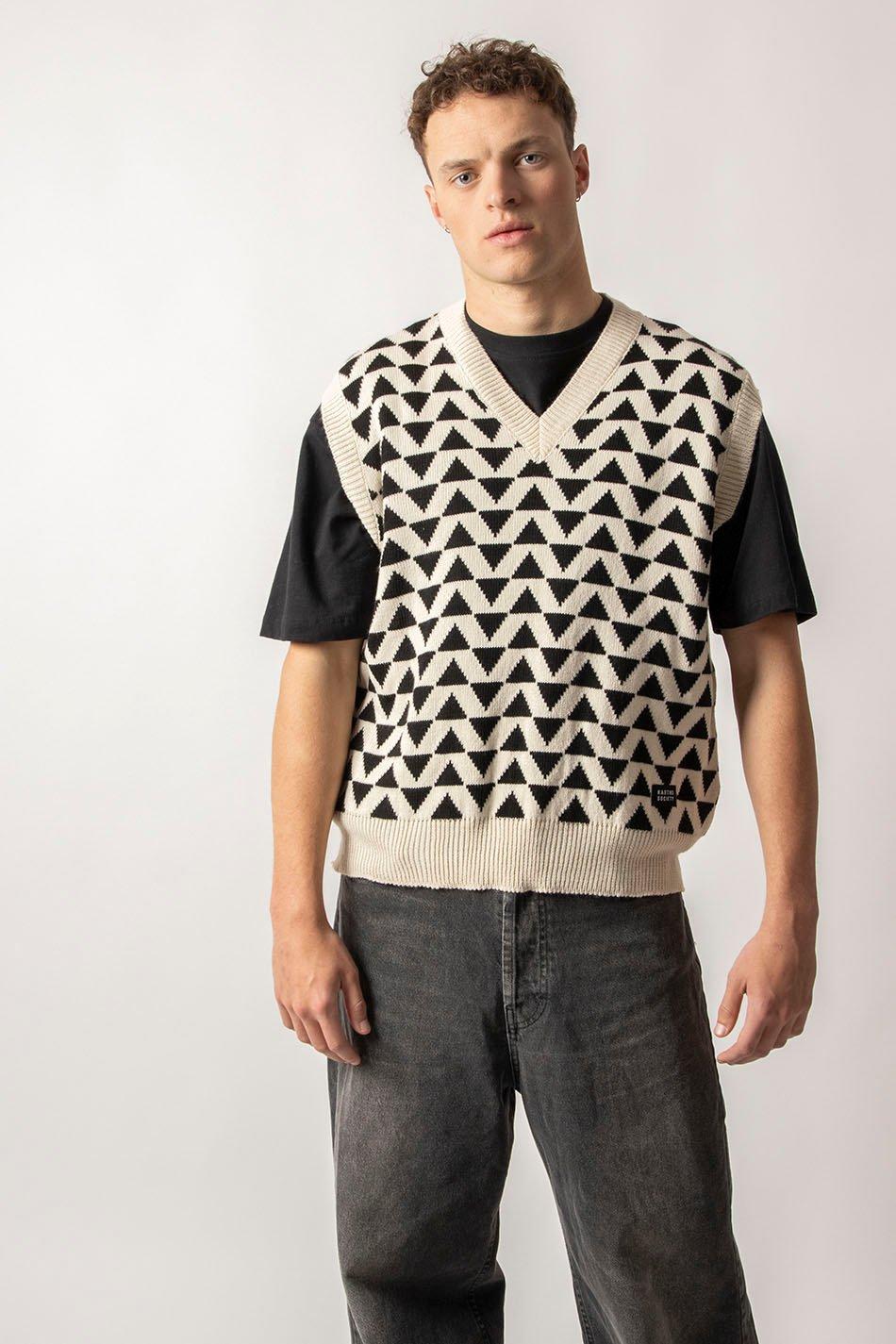 kaotiko Chaleco Vermont Ivory/ Black Grandes ahorros