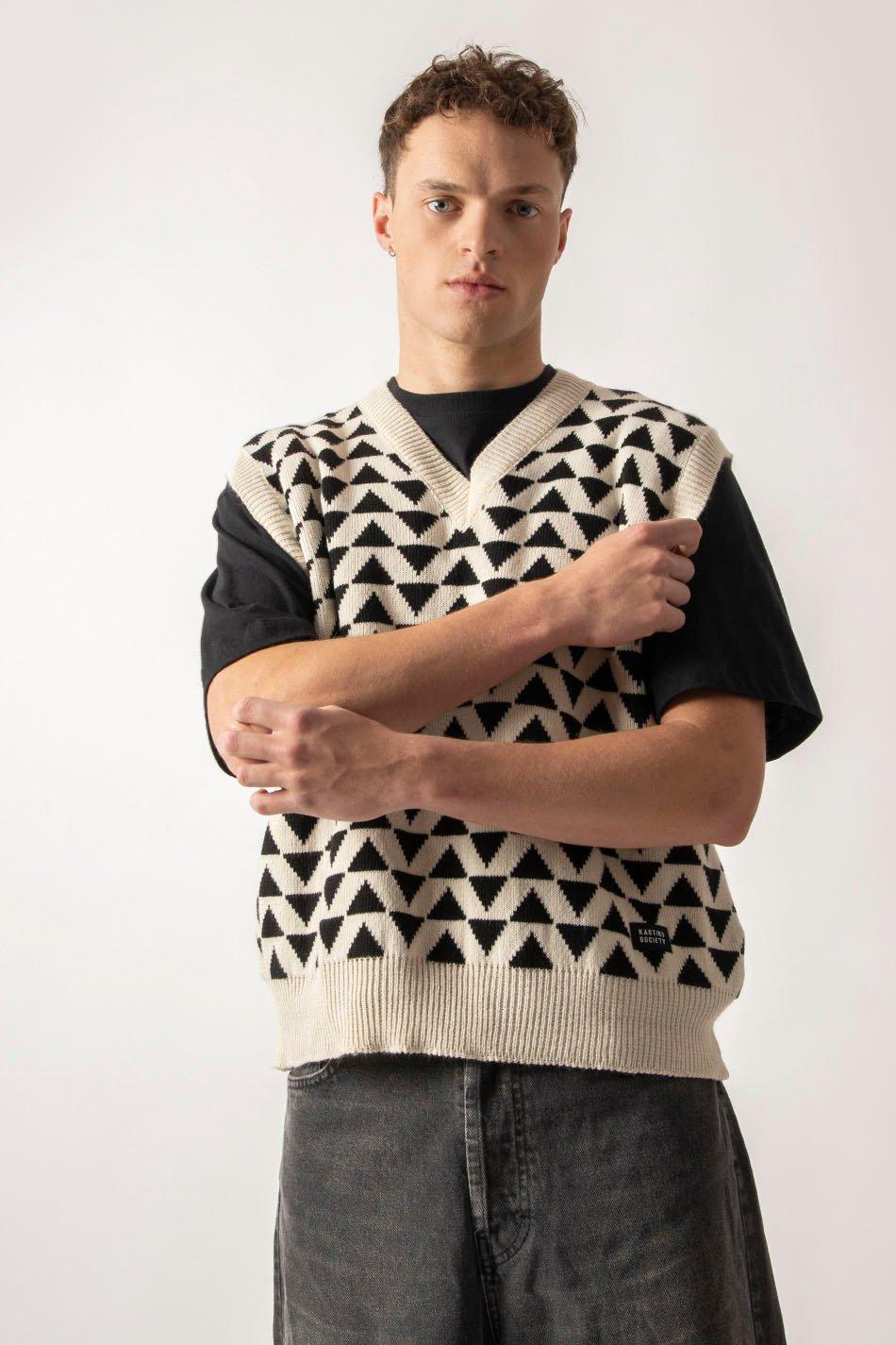 kaotiko Chaleco Vermont Ivory/ Black Grandes ahorros