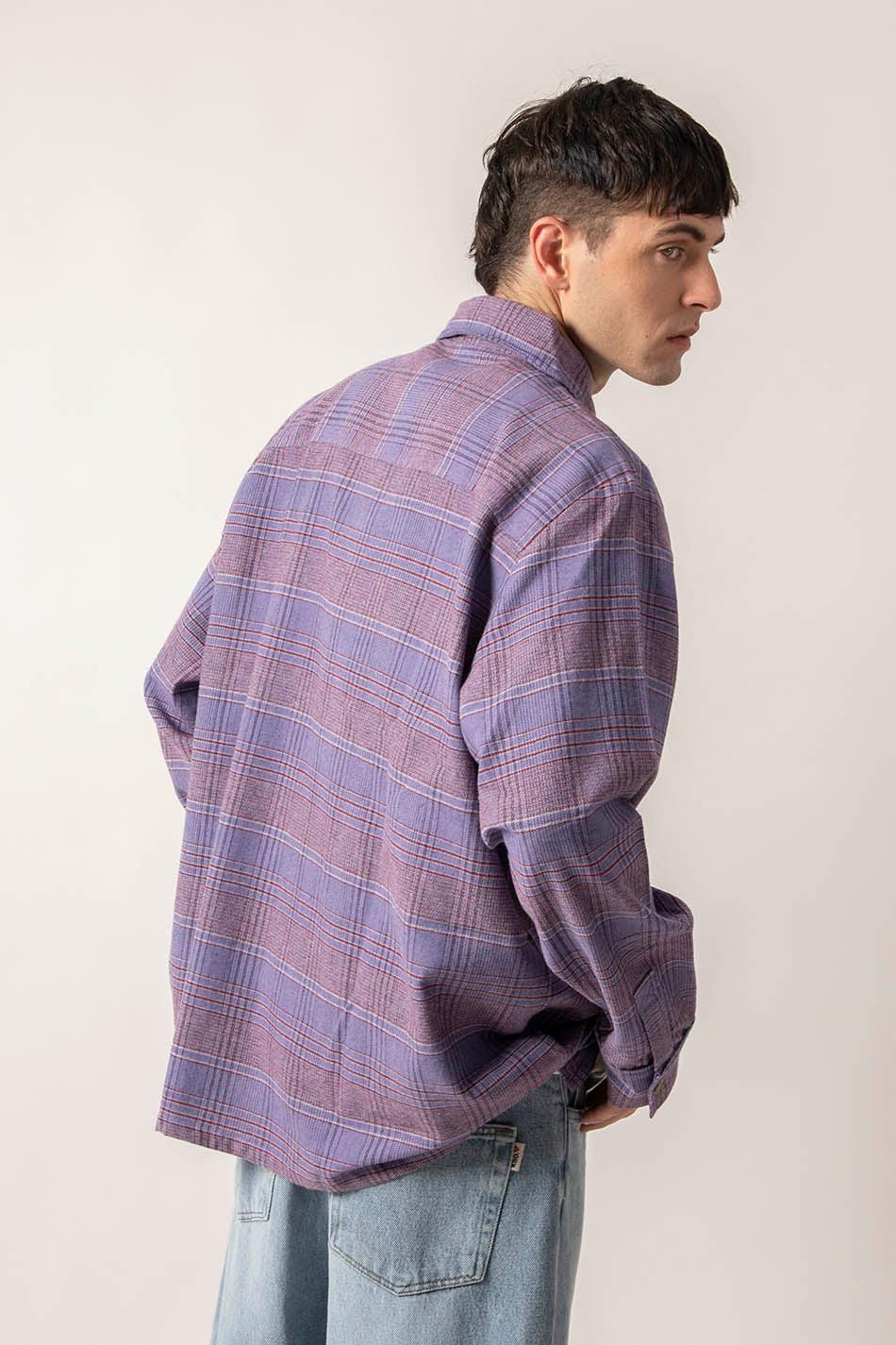 kaotiko Camisa Liverpool Checked Lilac Rebajas de fábrica