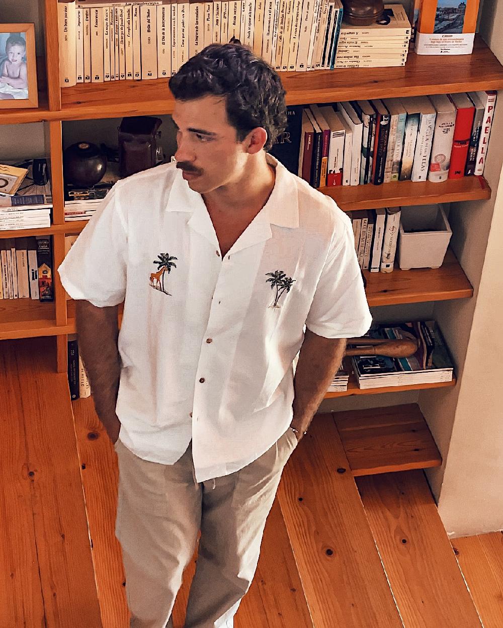 kaotiko Camisa Palm Safari White Rebajas top