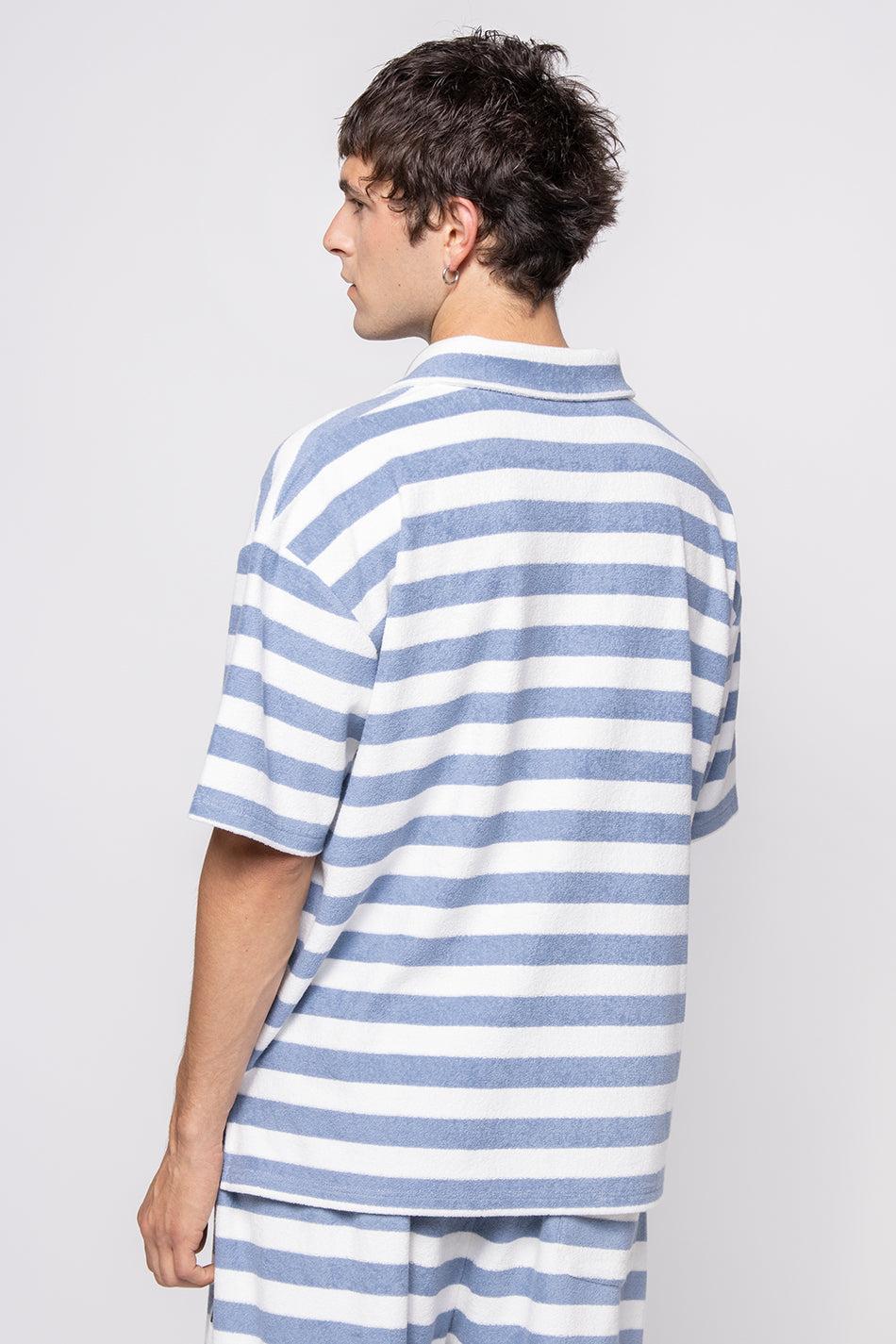 kaotiko Polo Towell Stripe Blue / White Envío gratis
