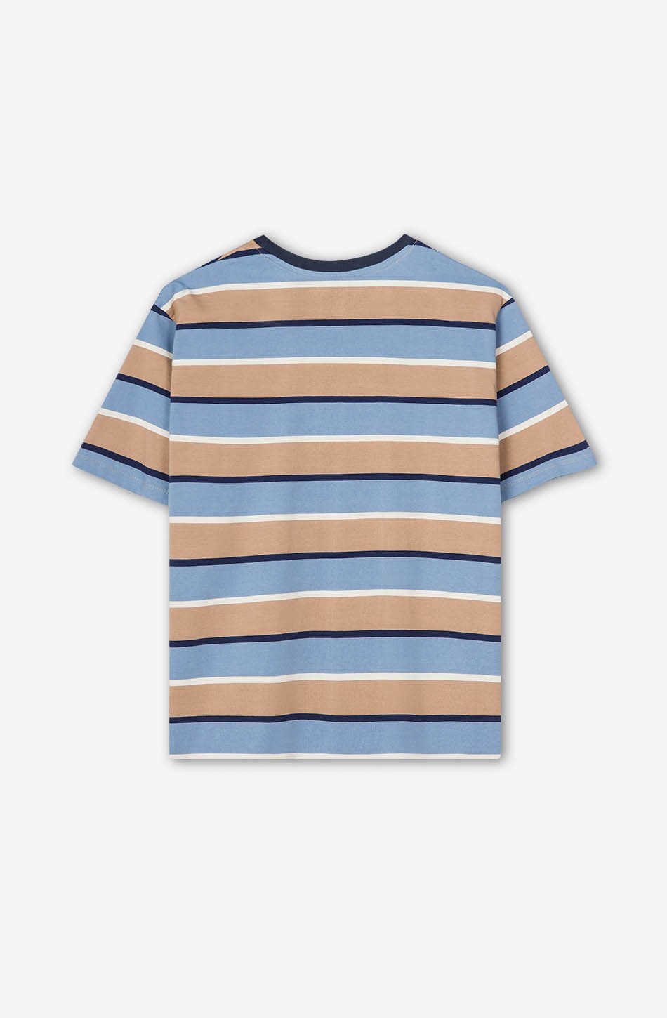 kaotiko Camiseta Keane Stripes Blue/ Hazelnuts Envío internacional gratuito