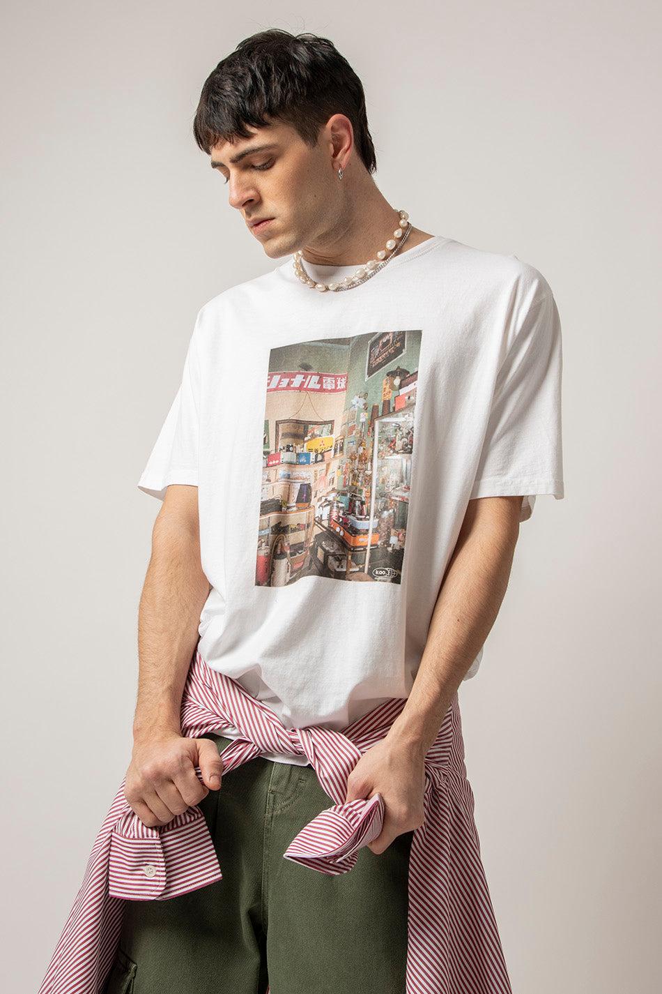 kaotiko Camiseta Washed Takayama White Descuentos del mes