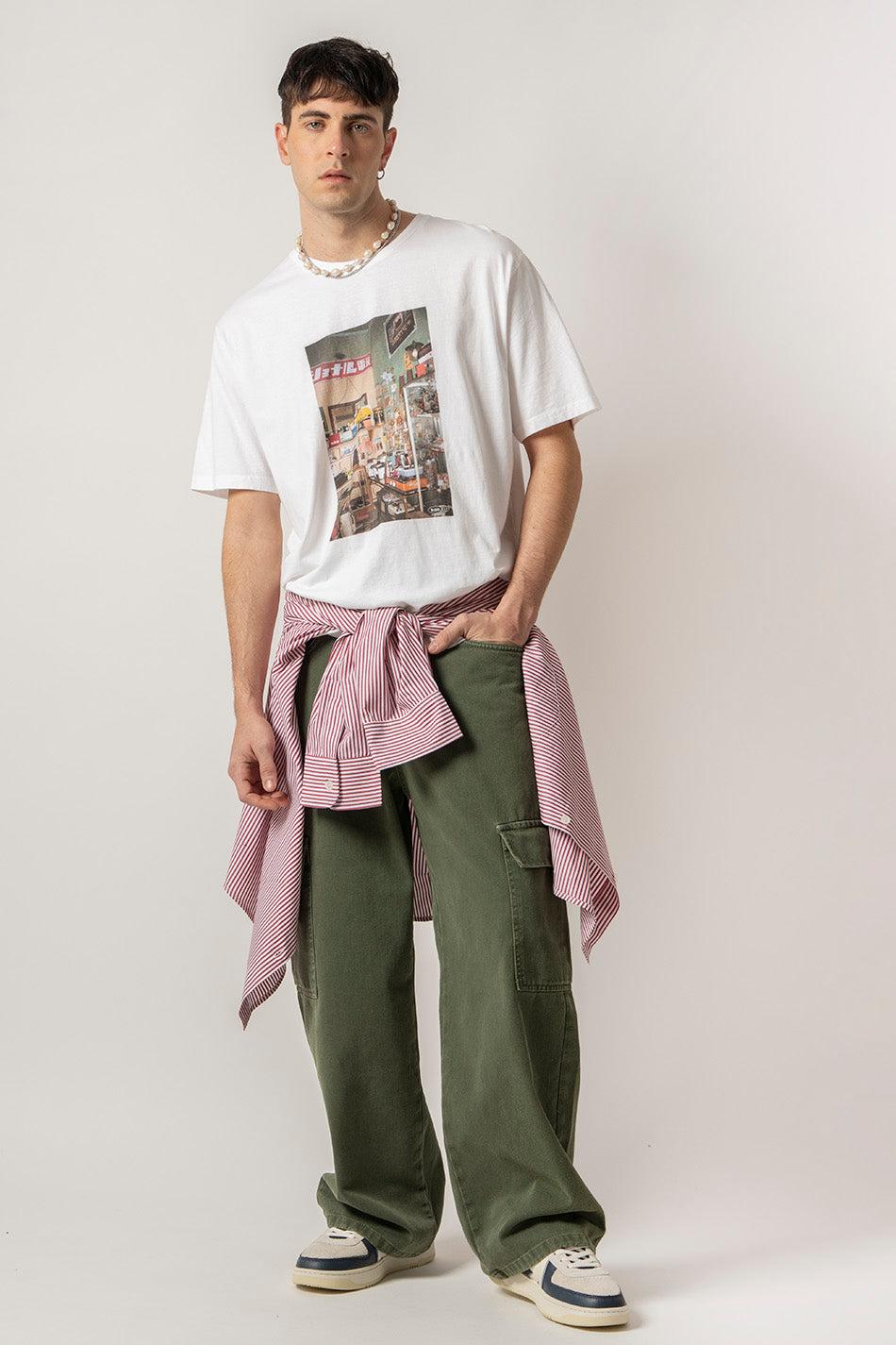 kaotiko Camiseta Washed Takayama White Descuentos del mes