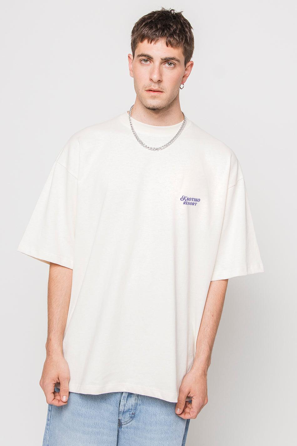 kaotiko Camiseta Kaotiko Resort Ivory Precio ultrabajo